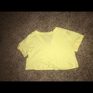 Pacsun yellow crop top